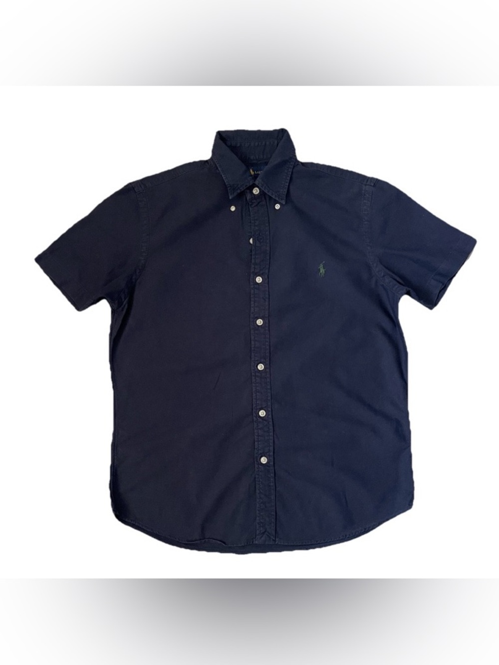 Polo Ralph Lauren Blake Button Up Shirt Navy Blue Pony Short Sleeve